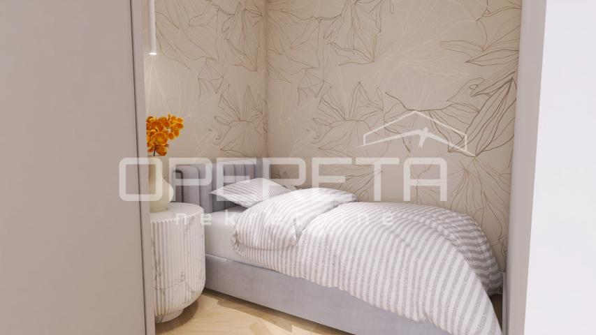 Novogradnja, trosoban stan s bazenom, prizemlje, 110 m2, vrt, Mandre, Pag