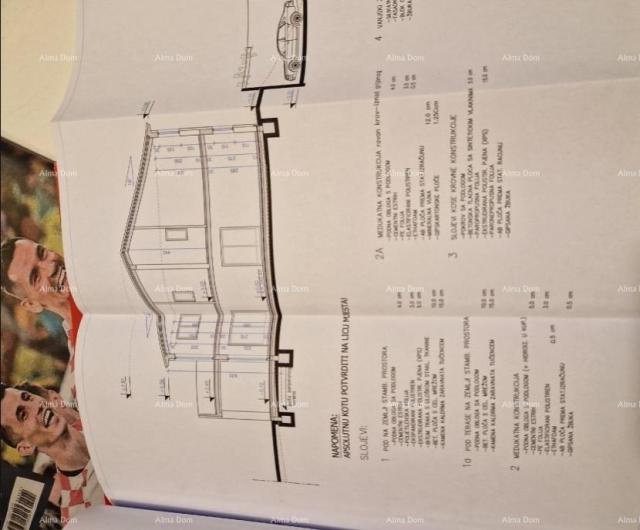 Građevinsko zemljište Građevinski teren blizina  Barbana sa pravomoćnom građevinskom dozvolom