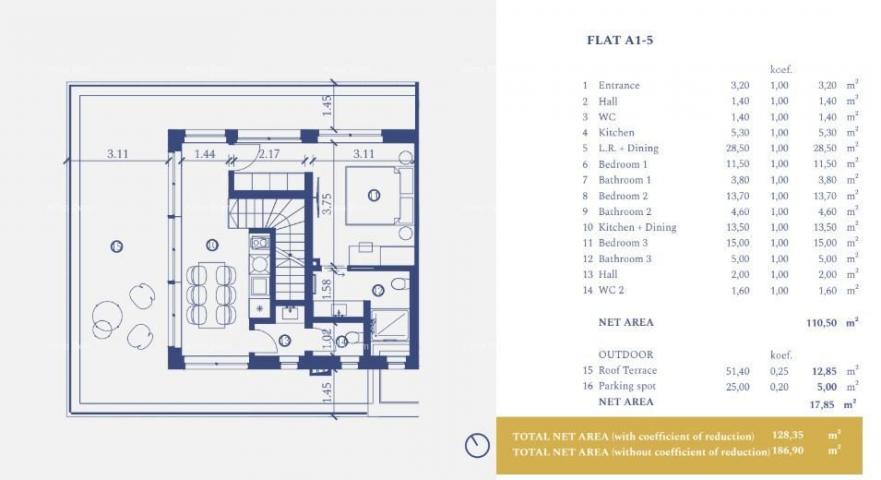 Stan Luksuzni stan u resortu blizu mora – Umag! A1-5