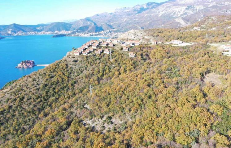 Plac 5343m2 sa pogledom na more Tudorovići, Budva. 