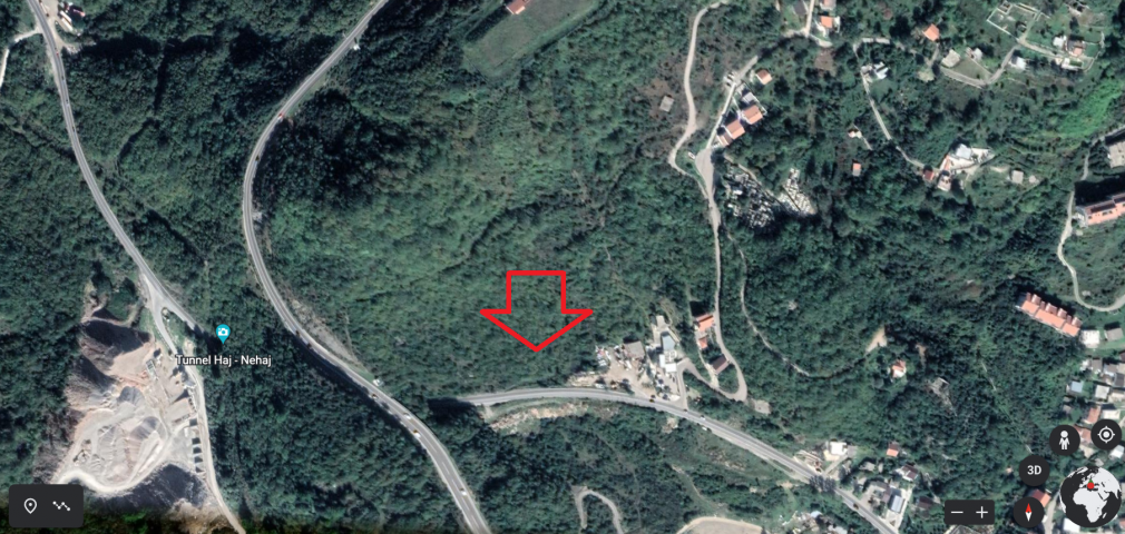 Urbanizovan plac 2544m2 iznad magistralnog puta Sutomore-Čanj, opština Bar. 