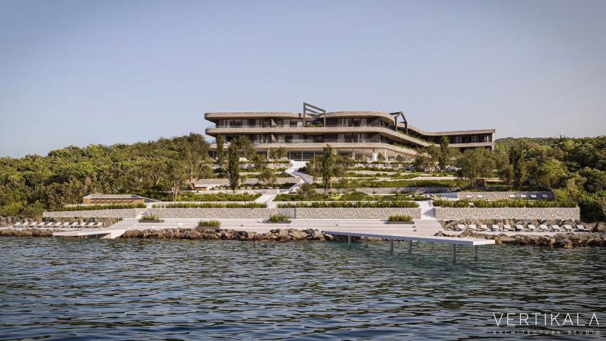 Ekskluzivno zemljište na obali 21.000m² – Krašići, Tivat | Projekat hotela spreman za realizaciju