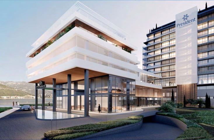 Trosoban stan 246.27m2 sa pogledom na more i grad u novom Hotelsko apartmanskom kompleksu na prvoj l
