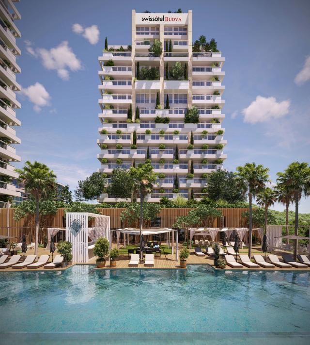 Ekskluzivan jednosoban stan 74.04 m² u novom prestižnom kompleksu na prvoj liniji mora, Budva