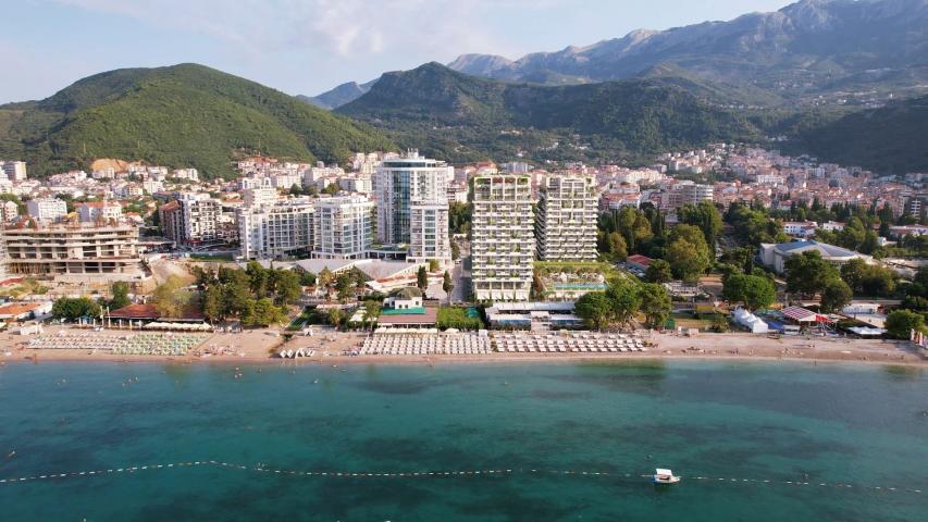 Ekskluzivan trosoban stan 93.13 m² u novom prestižnom kompleksu na prvoj liniji mora, Budva