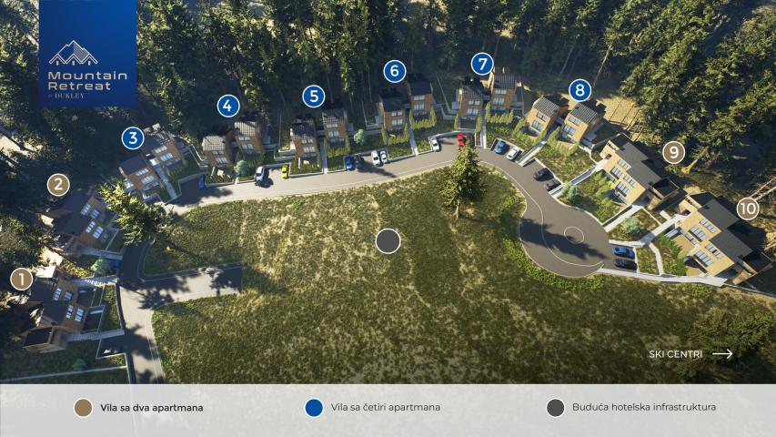 Ekskluzivna prodaja!!Novi projekat na severu Crne Gore (KOLASIN) -10 luksuznih vila sa apartmanima n