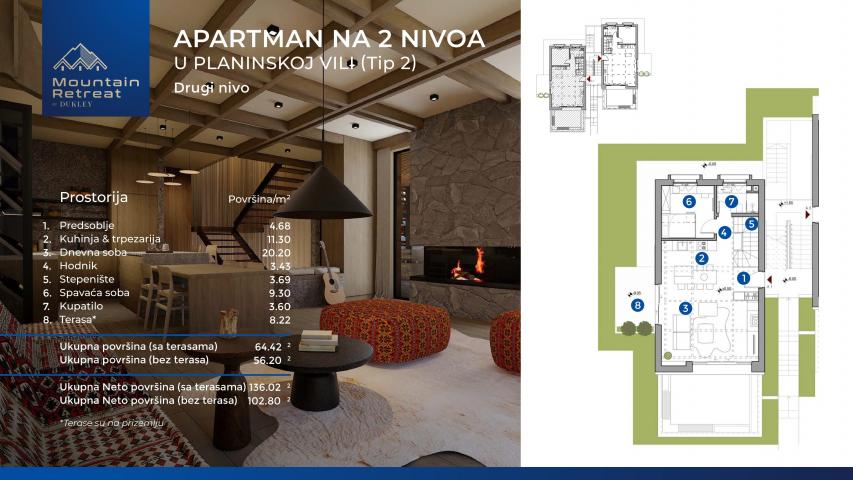 Ekskluzivna prodaja!!Novi projekat na severu Crne Gore (KOLASIN) -10 luksuznih vila sa apartmanima n