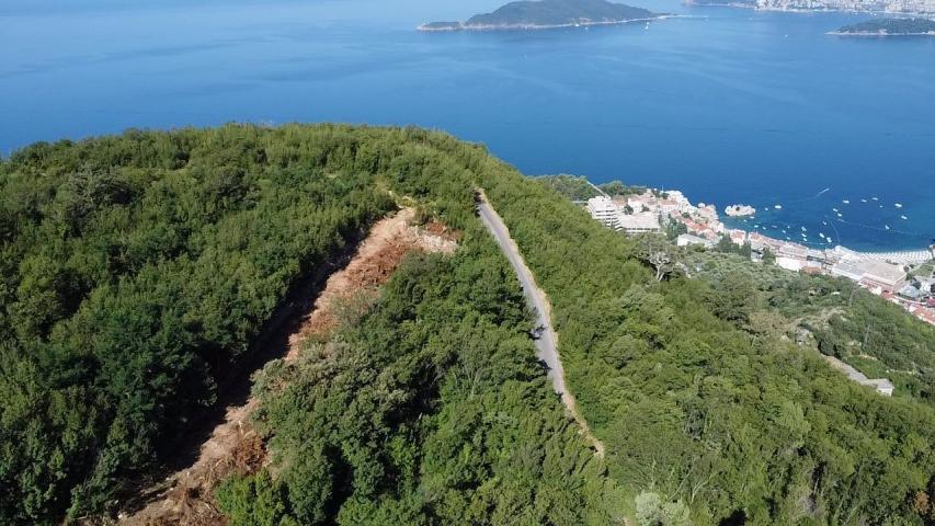 Čelobrdo, Sveti Stefan-Plac 986m2 sa pogledom na Budvansku rivijeru