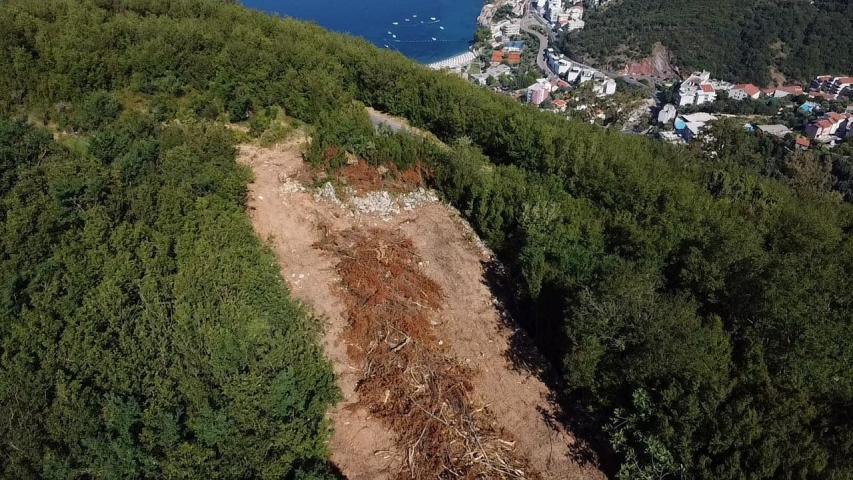 Čelobrdo, Sveti Stefan-Plac 986m2 sa pogledom na Budvansku rivijeru