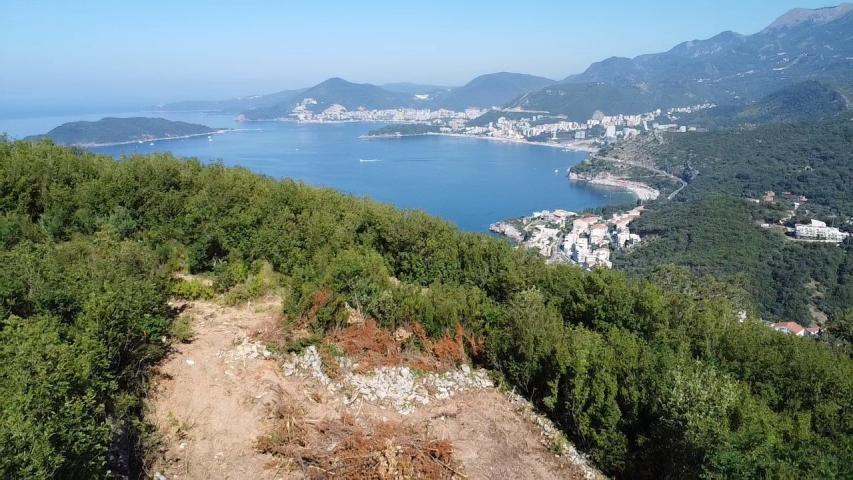 Čelobrdo, Sveti Stefan-Plac 986m2 sa pogledom na Budvansku rivijeru