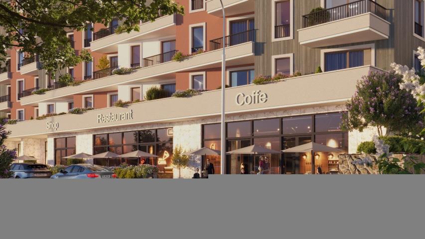 Studio apartman 44.24m2 u novom stambenom kompleksu sa dva bazena u Becicima (Mogucnost odlozenog pl