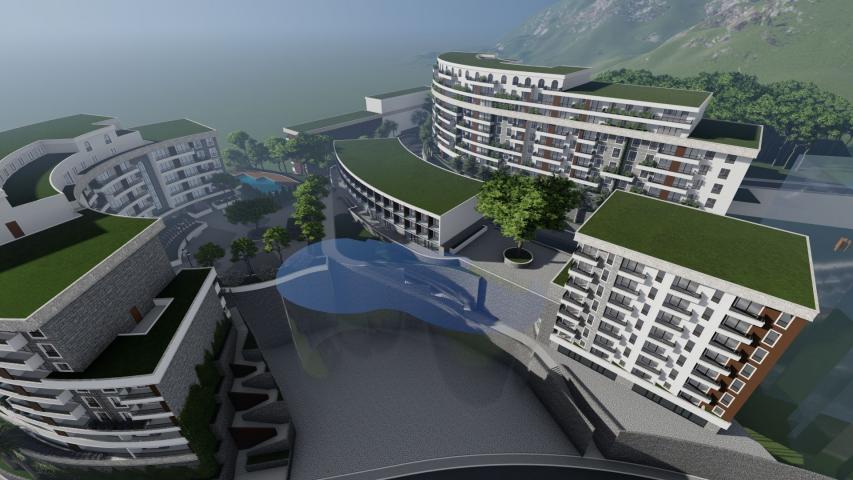 Studio apartman 44.24m2 u novom stambenom kompleksu sa dva bazena u Becicima (Mogucnost odlozenog pl