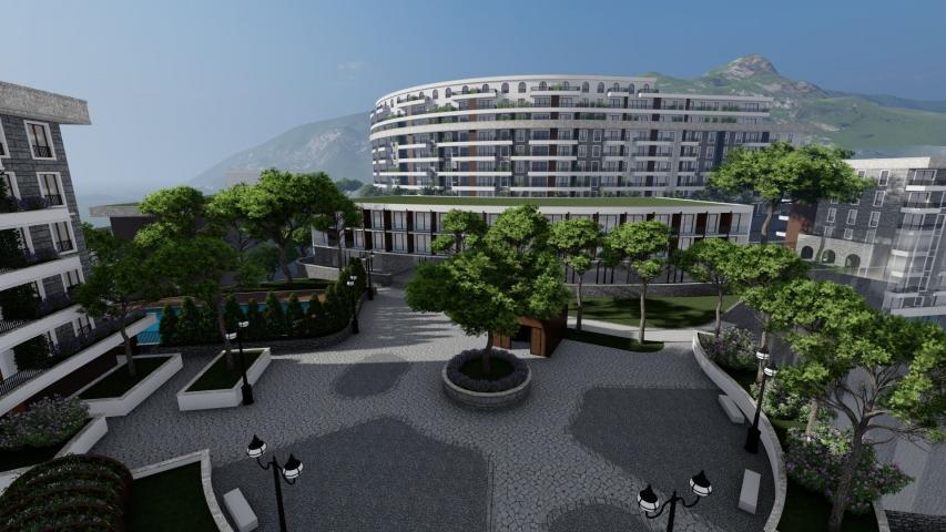 Studio apartman 44.68m2 u novom stambenom kompleksu sa dva bazena u Becicima (Mogucnost odlozenog pl