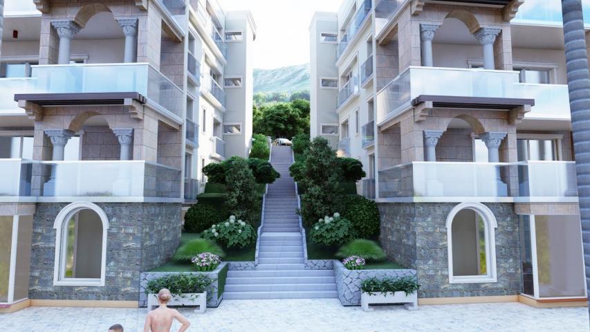 Prodaja kompleksa u izgradnji sa bazenom i panoramskim pogledom u Markovićima, Budva - 3600m²