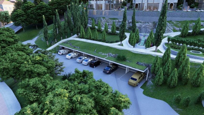 Prodaja kompleksa u izgradnji sa bazenom i panoramskim pogledom u Markovićima, Budva - 3600m²