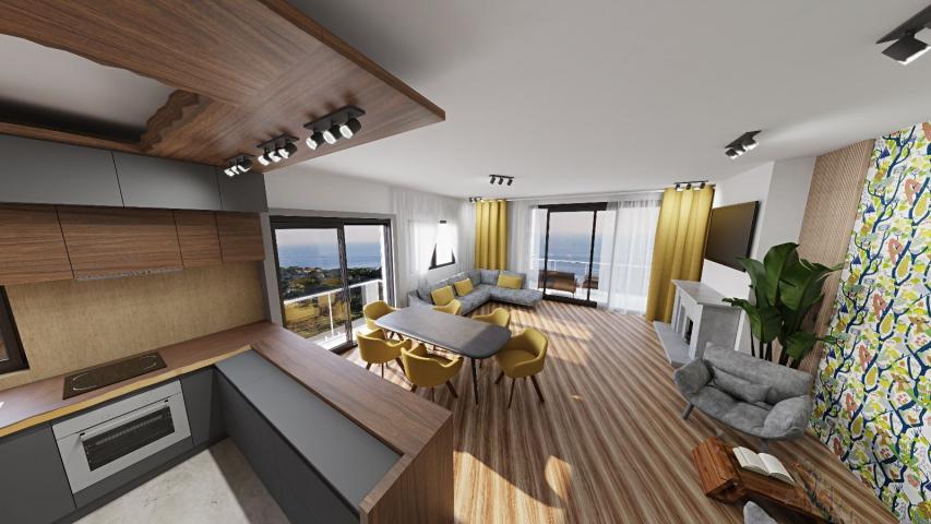 Prodaja kompleksa u izgradnji sa bazenom i panoramskim pogledom u Markovićima, Budva - 3600m²