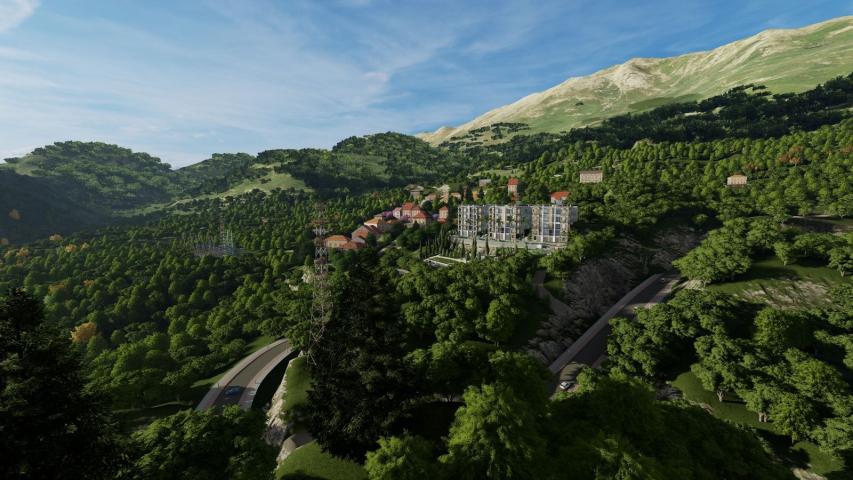 Prodaja kompleksa u izgradnji sa bazenom i panoramskim pogledom u Markovićima, Budva - 3600m²