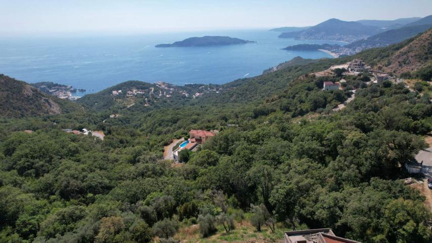 Kuljače, Budvanska Rivijera – Plac sa Panoramskim Pogledom na More 7727 m² za Izgradnju Luksuznih Vi