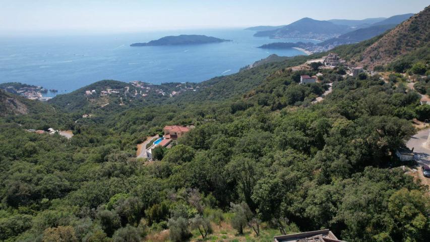 Kuljače, Budvanska Rivijera – Plac sa Panoramskim Pogledom na More 7727 m² za Izgradnju Luksuznih Vi