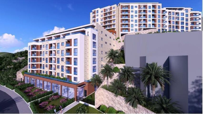 Trosoban stan 84m2 u novom luksuznom stambenom kompleksu u izgradnji u Bečićima, bez poreza, 200 met