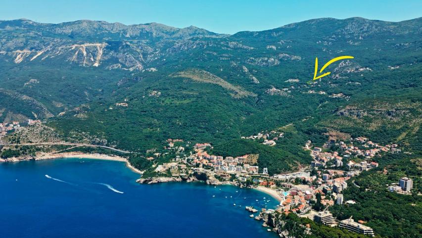 Urbanizovano zemljište 608m² sa panoramskim pogledom na more u Kuljačama, Budva