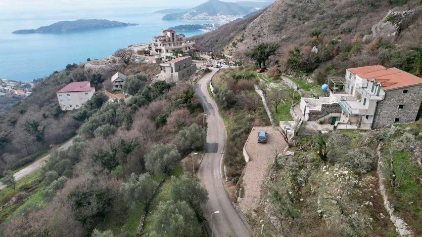 Urbanizovan plac 590m2 sa pogledom na more-Kuljace, Budva