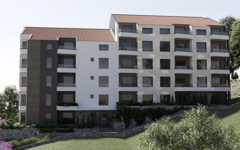 Jednosoban stan 48.48m2 u Novom Stambenom Kompleksu u izgradnji, Budva – Babin Do