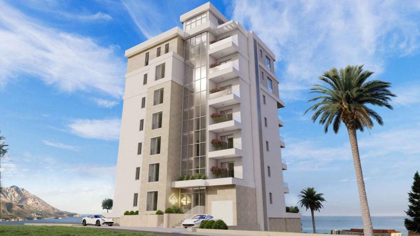 Trosoban stan 113m2 u novom kompleksu sa bazenom, SPA i pogledom na more - BECICI