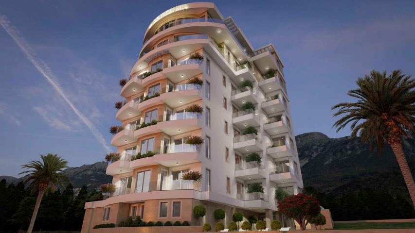 Dvosoban stan 98m2 u novom kompleksu sa bazenom, SPA i pogledom na more - BECICI