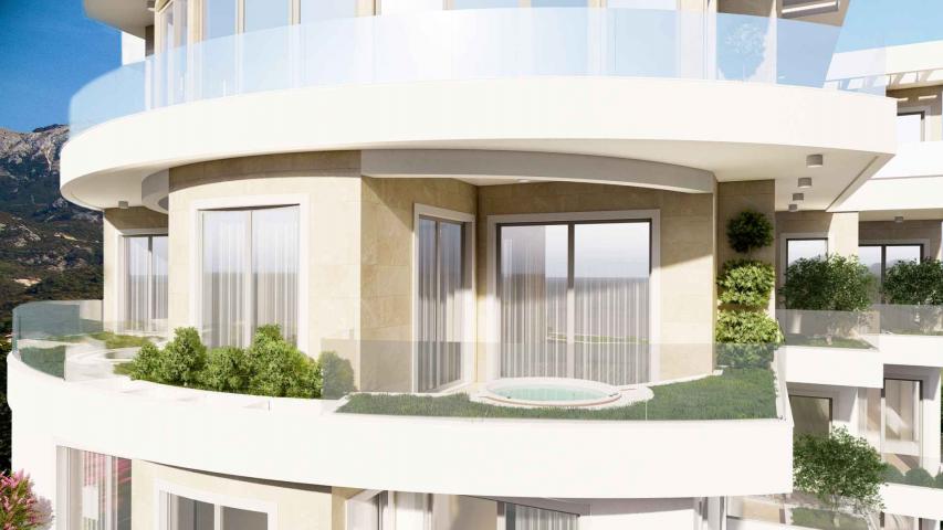 Dvosoban stan 98m2 u novom kompleksu sa bazenom, SPA i pogledom na more - BECICI