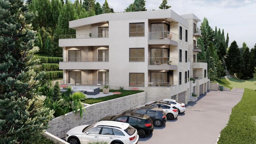 Jednosoban stan (47.25m2 + 40.06m2 zelene povrsine) u savremenom kompleksu sa pogledom na more u Tiv