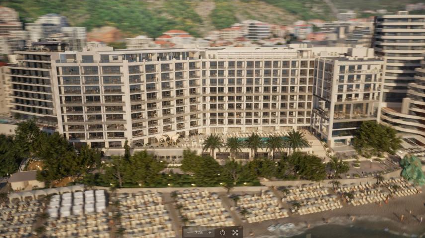 Prodaja jednosobnog stana 58m² sa pogledom na more u ekskluzivnom stambenom kompleksu u Rafailovicim