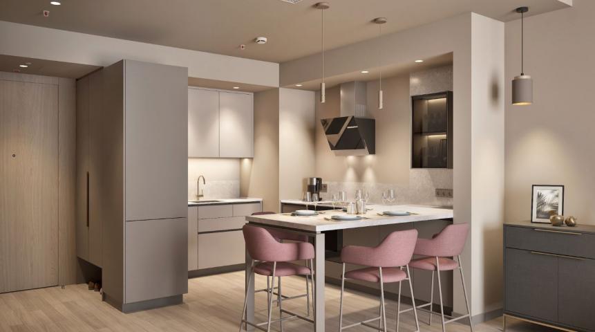 Prodaja jednosobnog stana 58m² sa pogledom na more u ekskluzivnom stambenom kompleksu u Rafailovicim