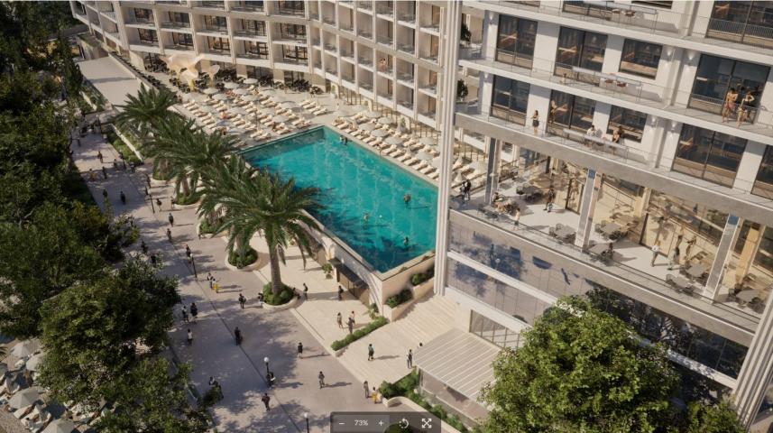 Prodaja jednosobnog stana 56 m² u ekskluzivnom stambenom kompleksu u Rafailovićima – prvi red do mor