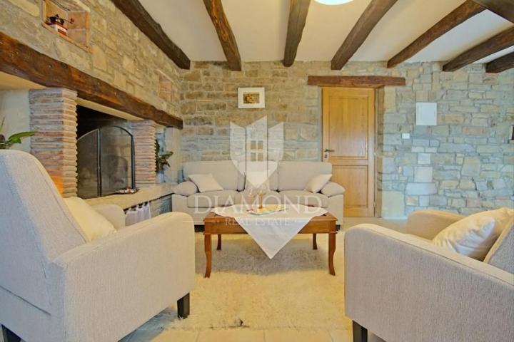 Oprtalj okolica, villa sa bazenom na mirnoj lokaciji 