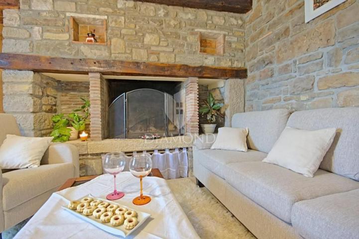 Oprtalj okolica, villa sa bazenom na mirnoj lokaciji 