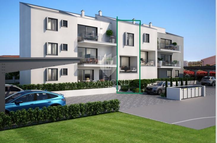 Poreč, two-room apartment on the ground floor, new building!