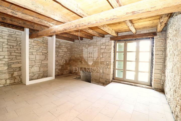 Poreč, Umgebung, Authentische Steinvilla mit Pool und Sauna