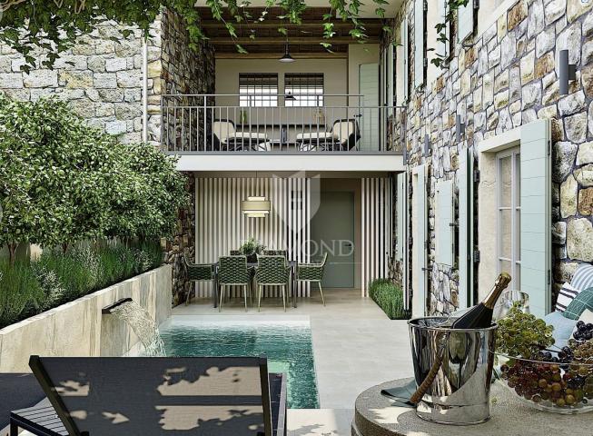 Poreč, Umgebung, Authentische Steinvilla mit Pool und Sauna