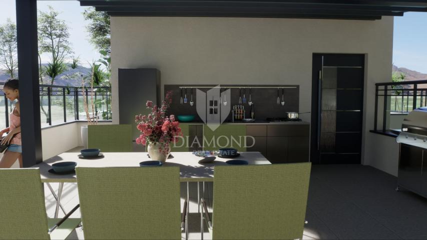 Poreč, Wohnung mit Dachterrasse und privatem Eingang