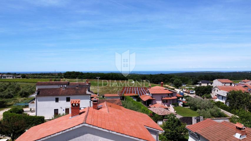 Poreč area, semi-detached house with rooftop terrace – sea view!