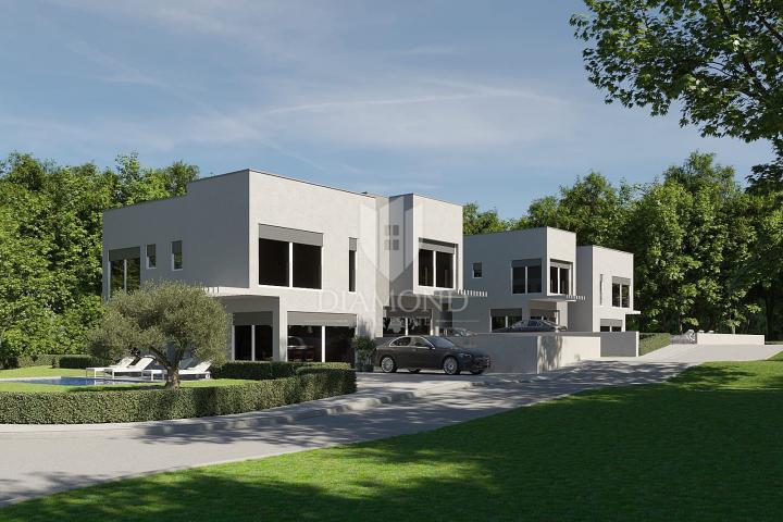 Poreč area, semi-detached house with rooftop terrace – sea view!