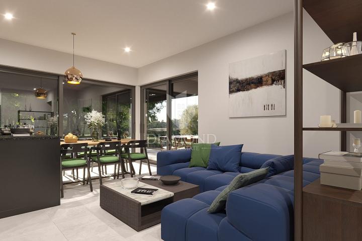 Poreč area, semi-detached house with rooftop terrace – sea view!