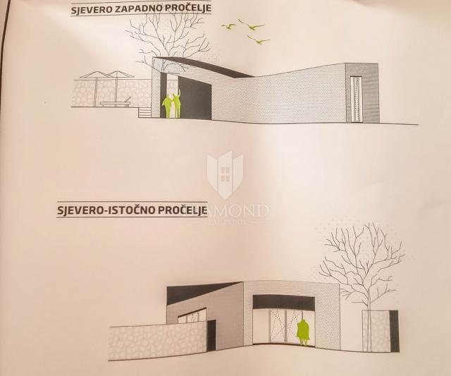 Rovinj, Umgebung, Grundstück mit Projekt - GELEGENHEIT!!!