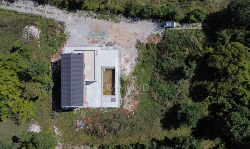 Poreč, surroundings, modern villa with swimming pool in nature