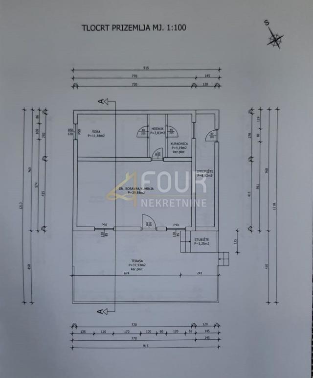 Otok Vir, samostojeća kuća na velikom zemljištu površine 2.732m2