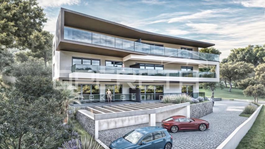 Novogradnja 30 m od mora s pogledom na more, Rogoznica, 66 m2, 3sb