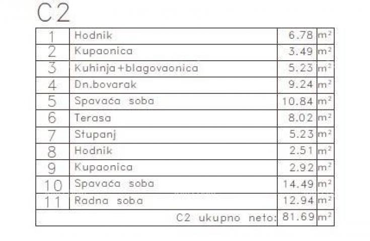 Stan MEDULIN - Stan u novom projektu / 300 m do mora!!! (C2)