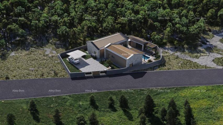 Građevinsko zemljište Građevinsko zemljište s dozvolom i projektom vile s bazenom – 760 m²