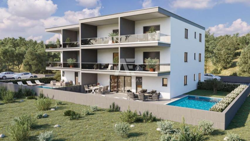 Novigrad, apartman u novogradnji sa pogledom na more! ID 600